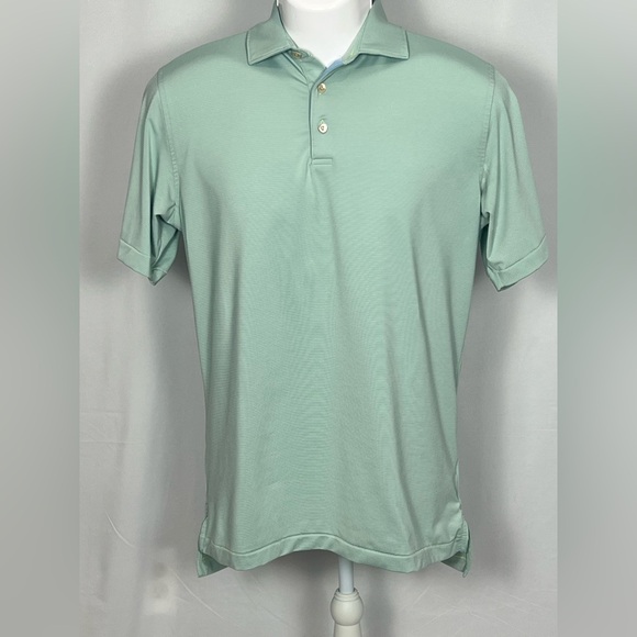 Peter Millar Men's Mint Polo Shirt - Picture 2 of 10